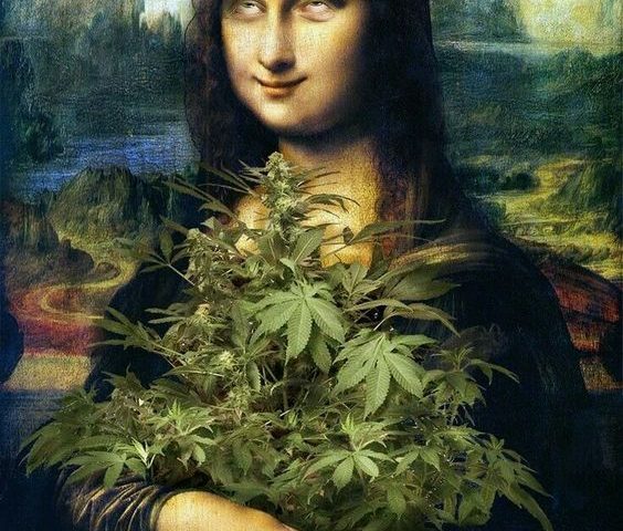 Marijuana Packaging Solution-Weed Art-Mona Lisa At Work