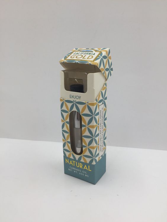 California Gold CBD cartridge box