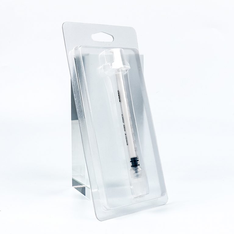 cbd syringes plastic packaging blister pack