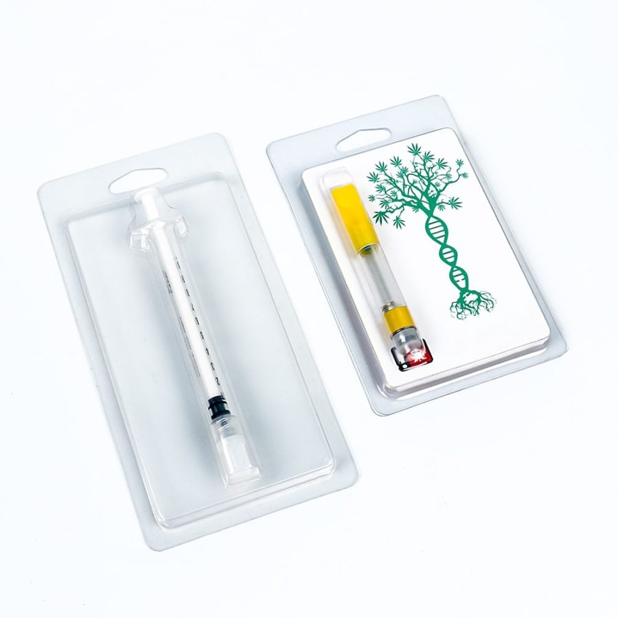 CBD syringe blister packaging