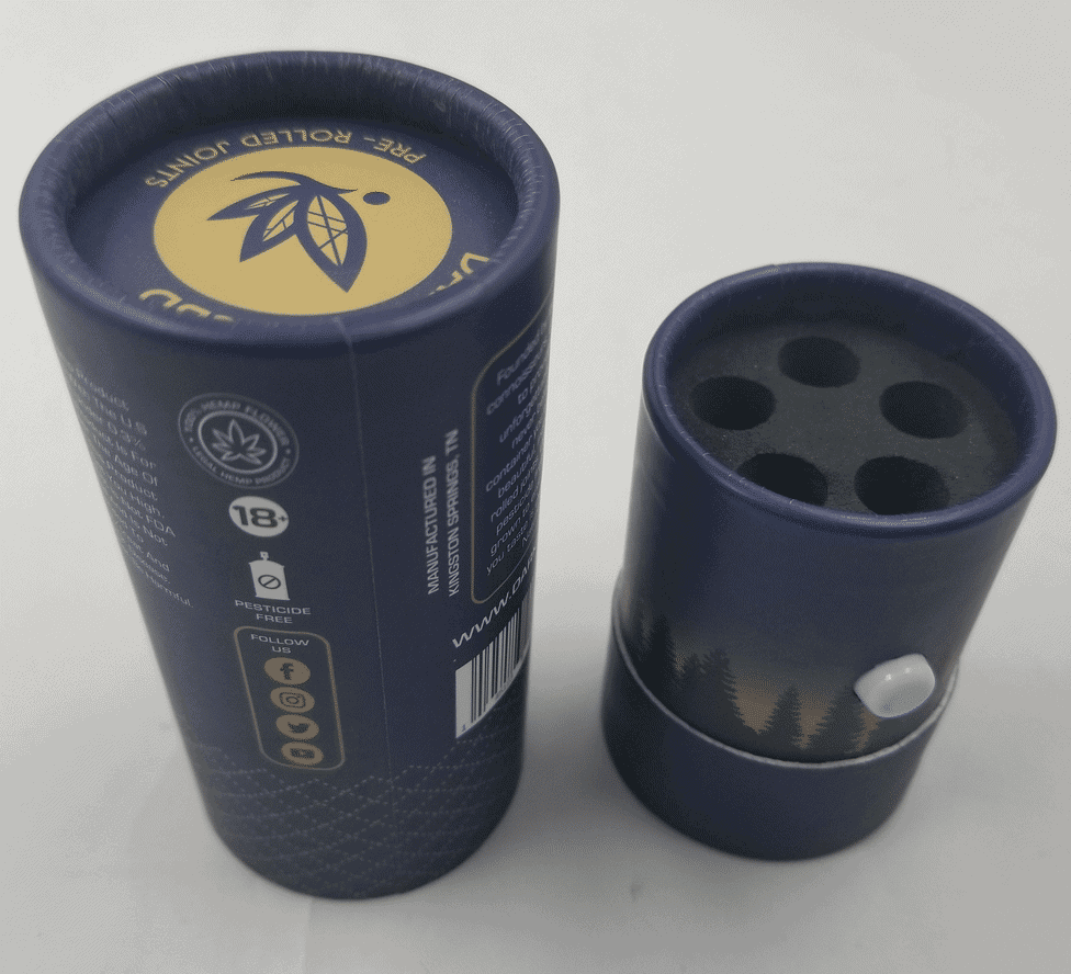 Child-resistant pre-roll tubes