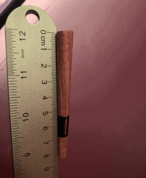 The length of your pre-rolled joint