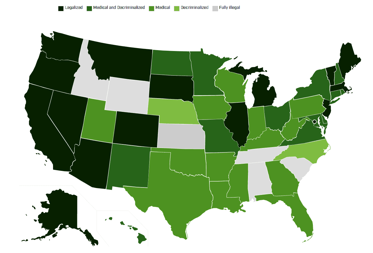 marijuana legalization by states