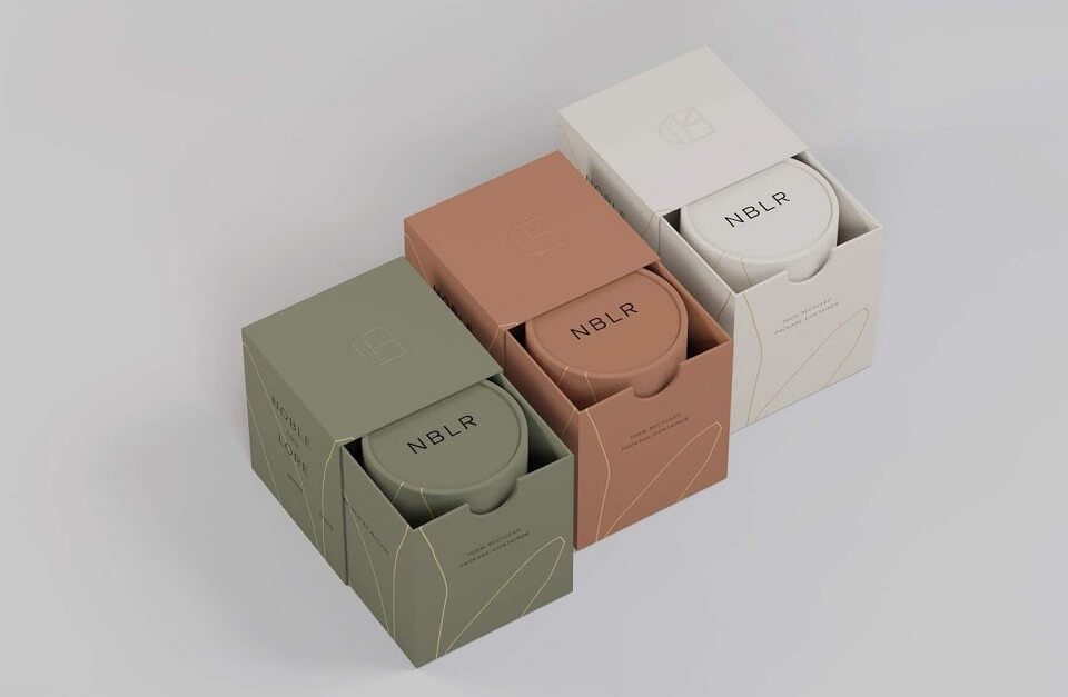 cardboard drawer boxes used for CBD tincture packaging