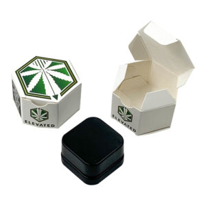 Cannabis Concentrate Glass Jars Paper Boxes - Custom Small Box