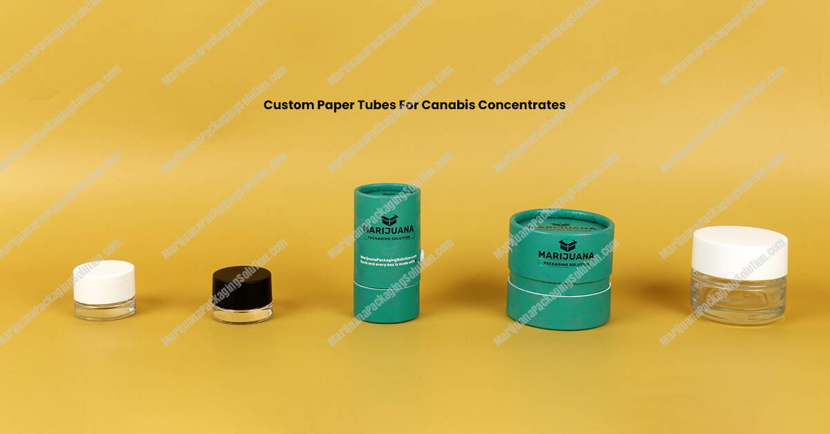 Custom Printing Tubes Packaging For Cannabis Concentrates