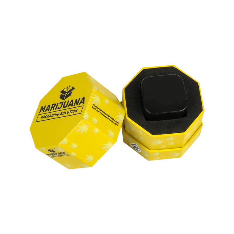 rigid wax container hexagon boxes pic