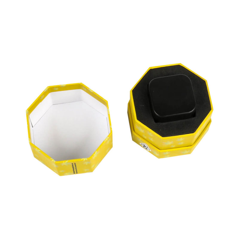 hand crafted hexagon boxes for wax containers packaging pic
