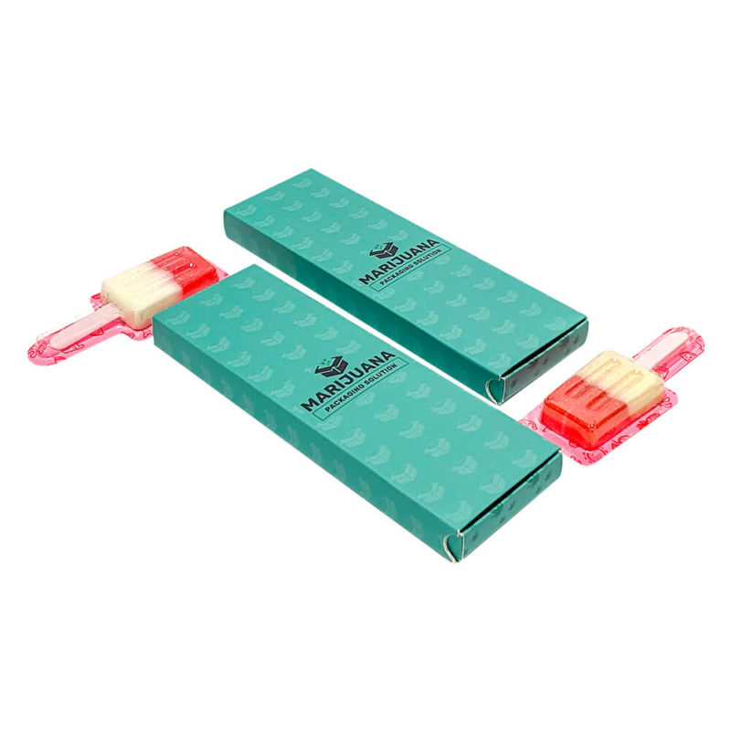 zero plastic childproof box for Cannabis Lollipops packaging