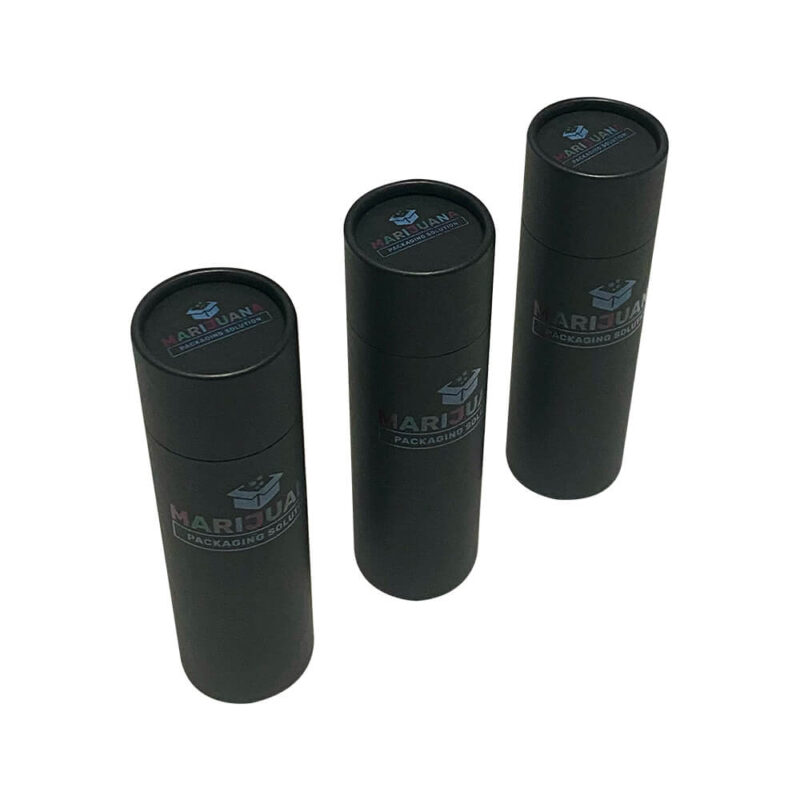 black kraft paper dropper bottle packaging tube