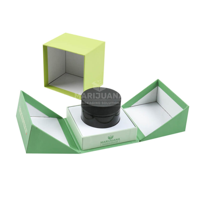 rigid ring box for weed jars packaging