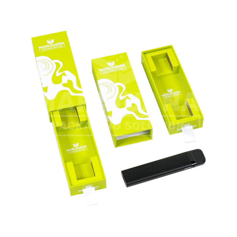custom printed ribbons boxes for all-in-one vape pen packaging
