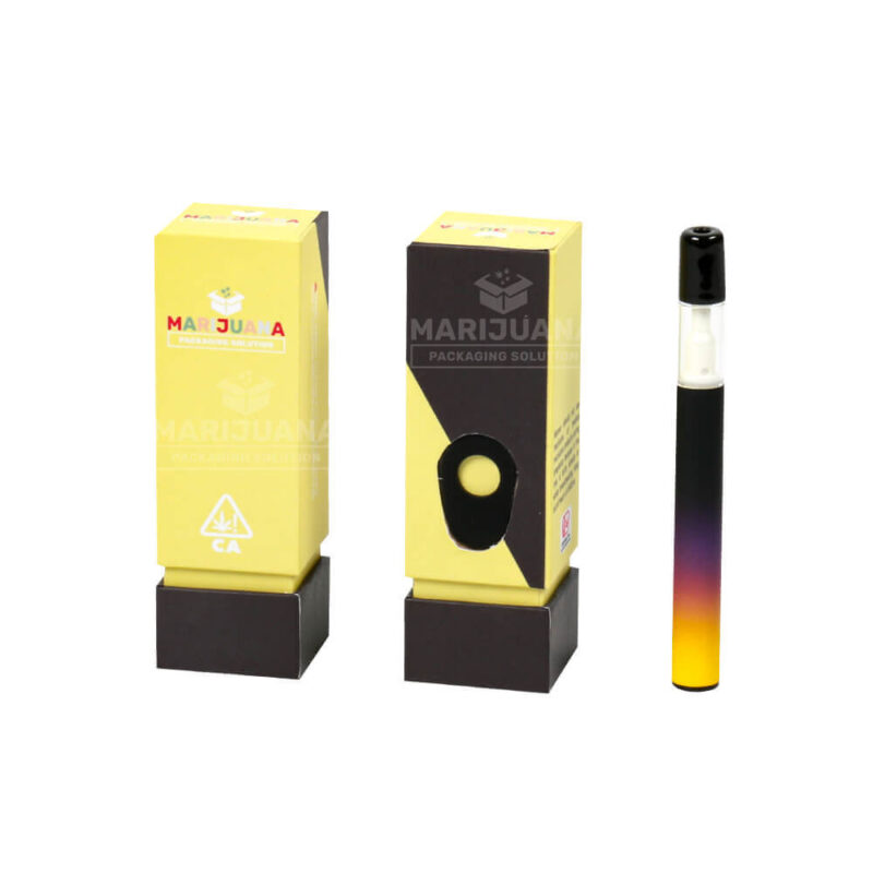 CR vape pen packaging box with exposed neck and shoulder