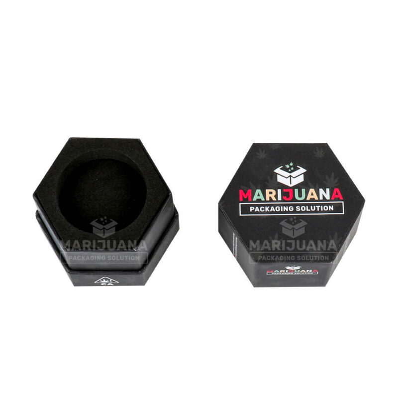 custom printing concentrate packaging box in hexagon shape
