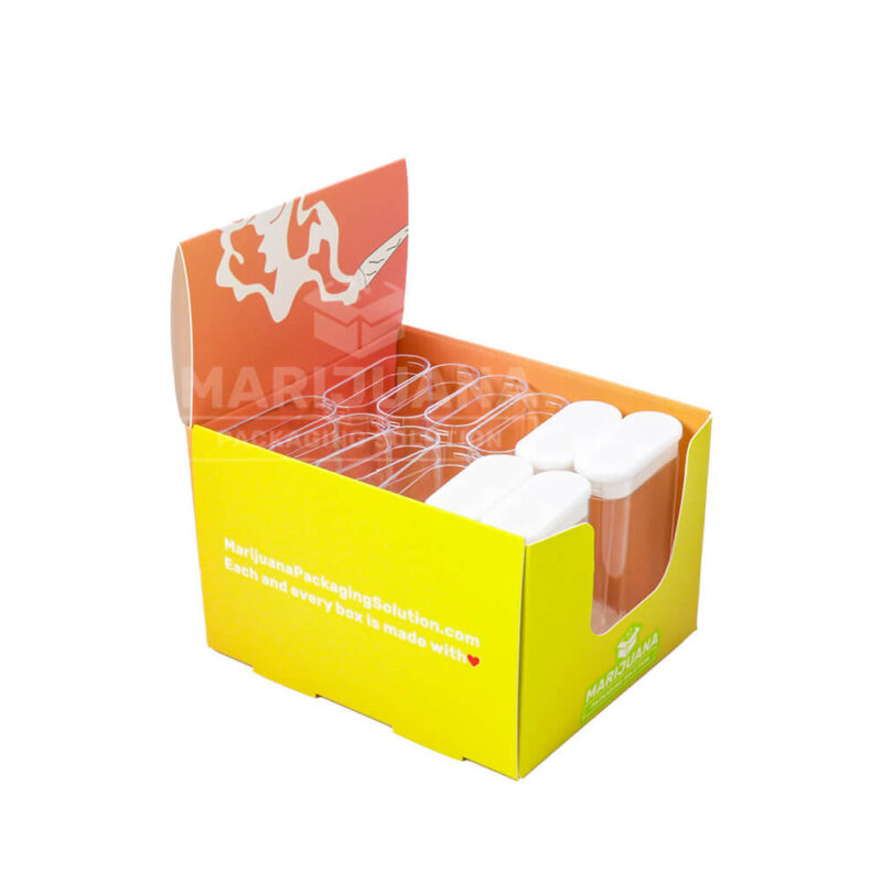 eco-friendly cbd display boxes with front cut out