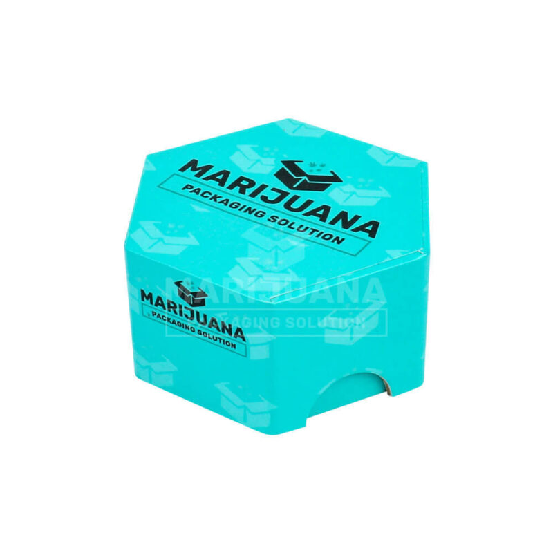 lid & base rigid hexagon boxes for pop vac jars packaging