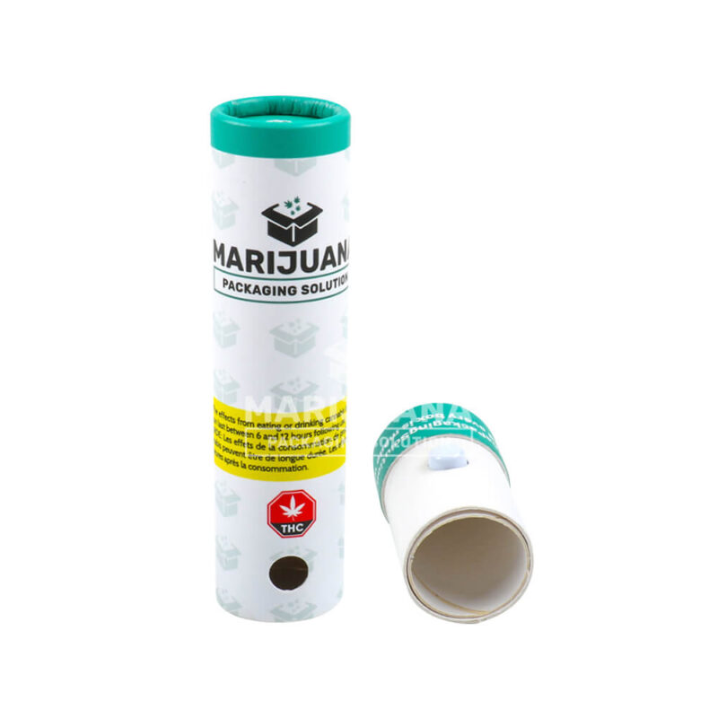 CRP rigid round boxes for cannabis gummies packaging