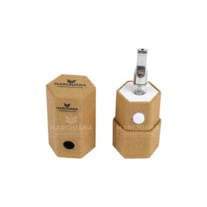 Disposable Vape Packaging | CR Hexagon Kraft Disposable Vape Cart Box