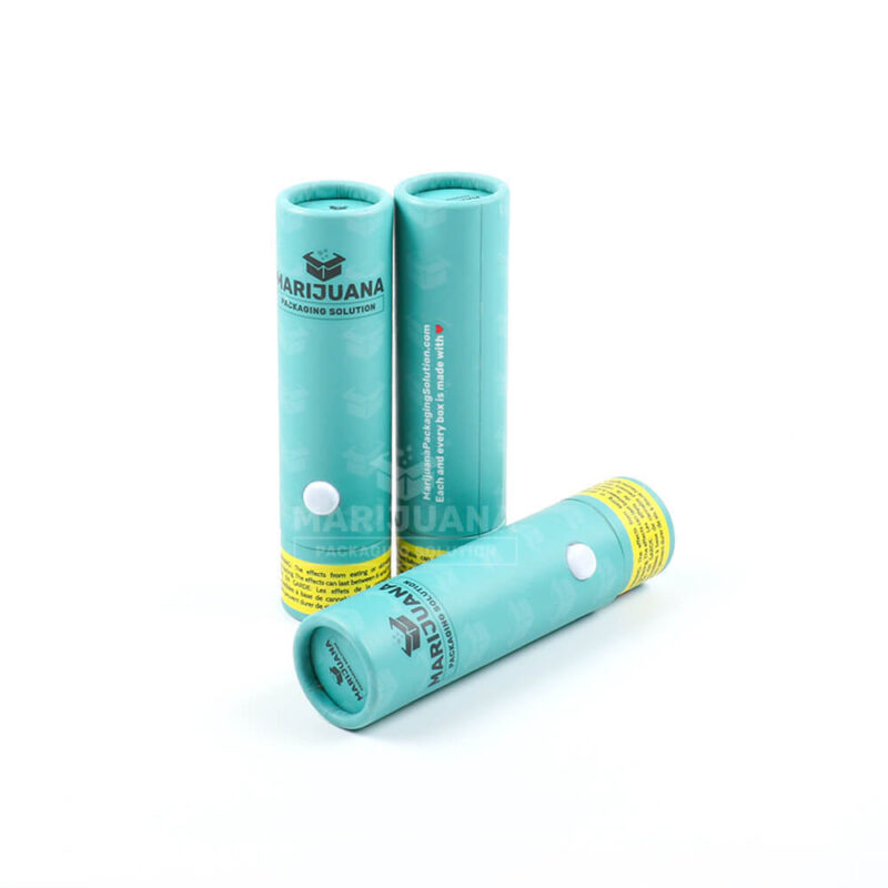 recycled child-resistant paper tube pre-roll packaging