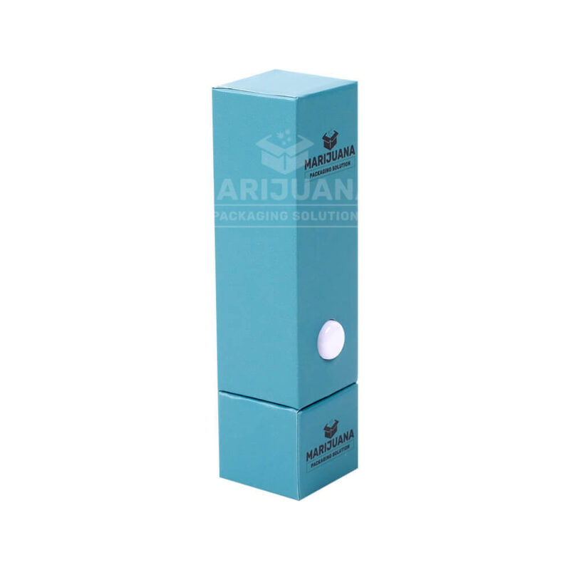 ultra slim vape packaging cardboard boxes with child-resistant button