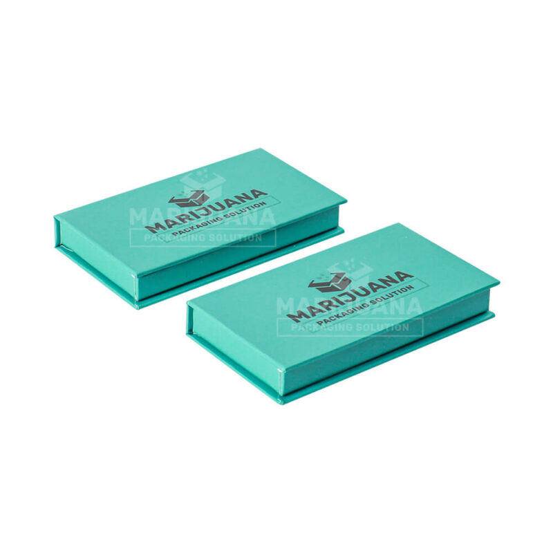 custom branded premium pre-roll packaging boxes with magnetic lid