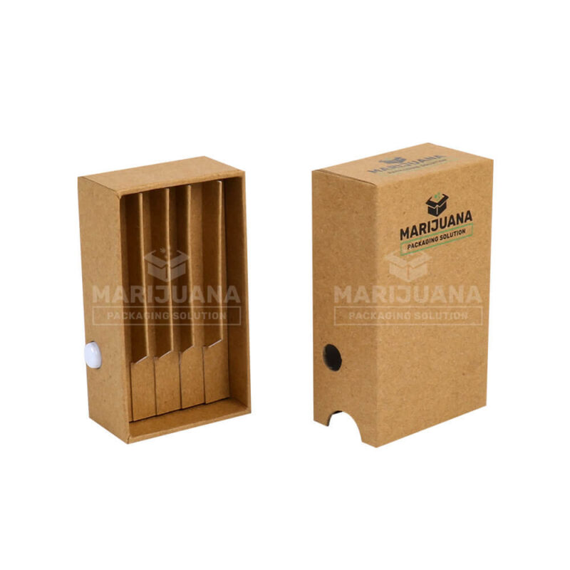 sliding box packaging for 5 joints