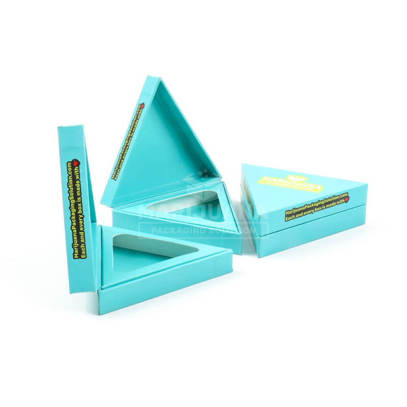 triangle magnetic closure box for triangle concentrate jars