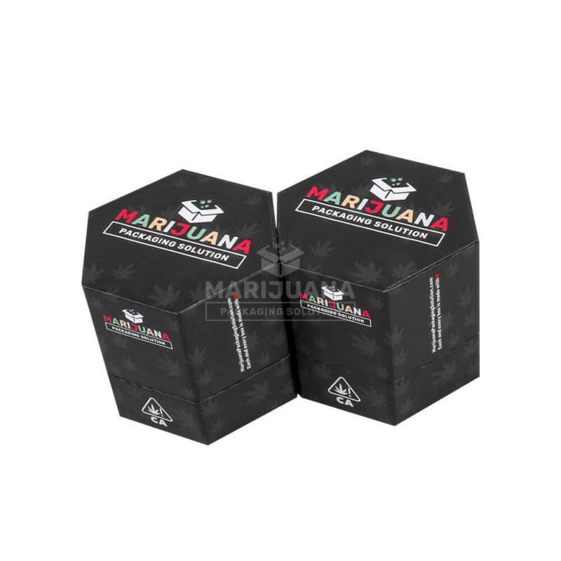 custom concentrate packaging double-wall hexagon box