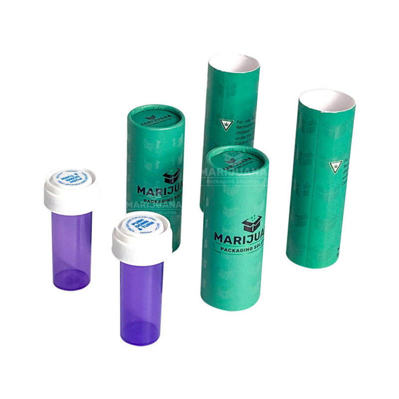 custom printing reversible cap vials tube