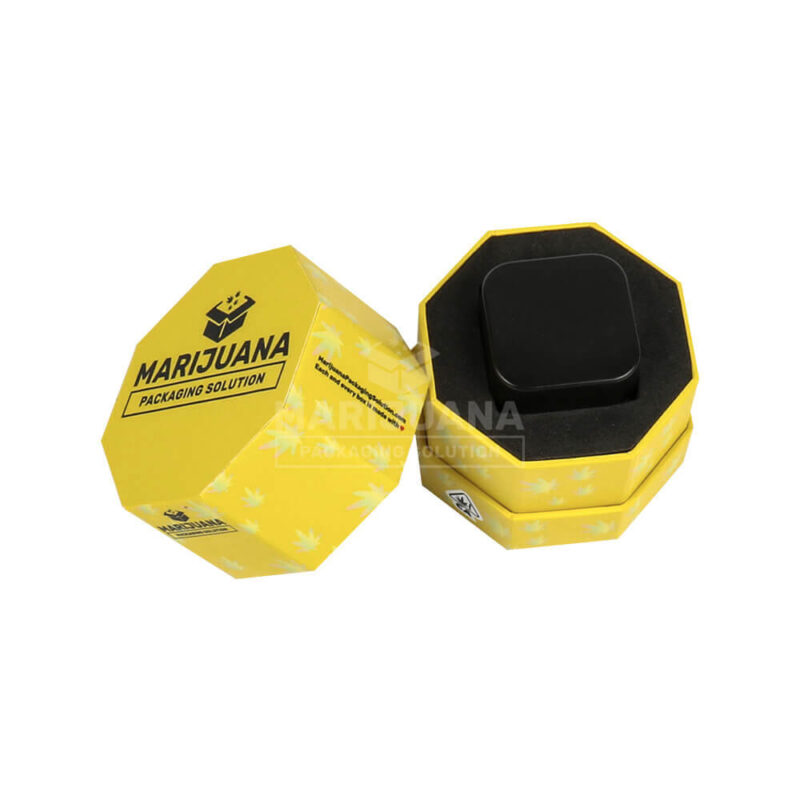 rigid wax container octagon boxes