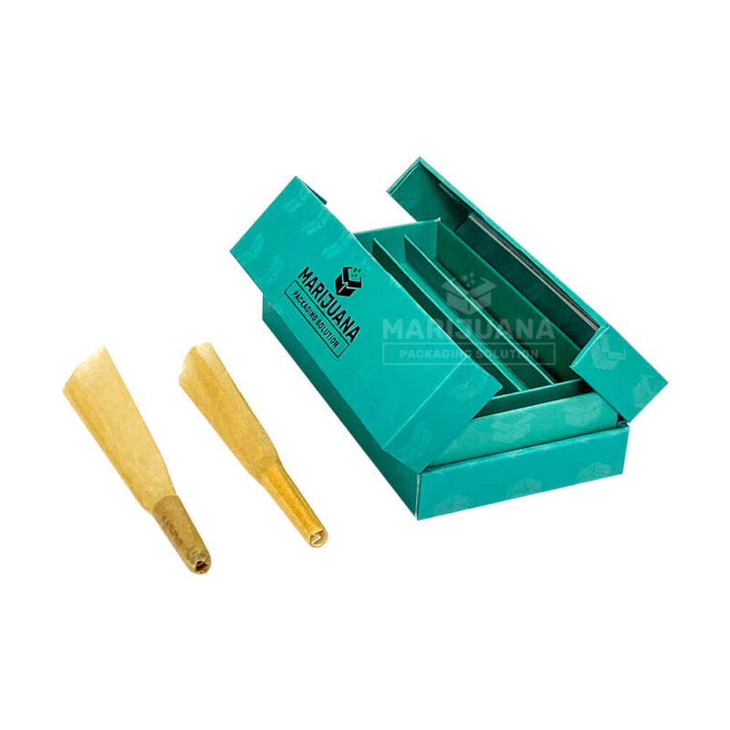 rigid book style box pre-roll packaging