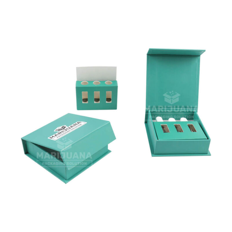 rigid magnetic closure gift boxes for cartridges kit