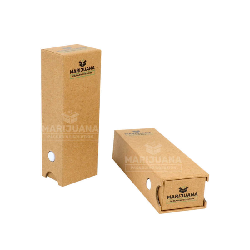 child-resistant kraft box for cartridge packaging