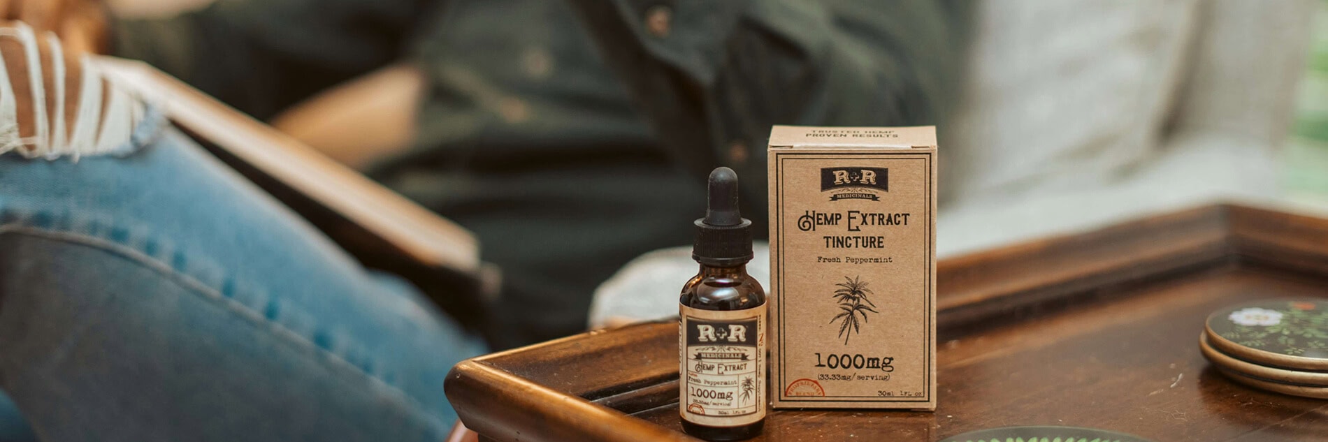 tincture packaging boxes on a table