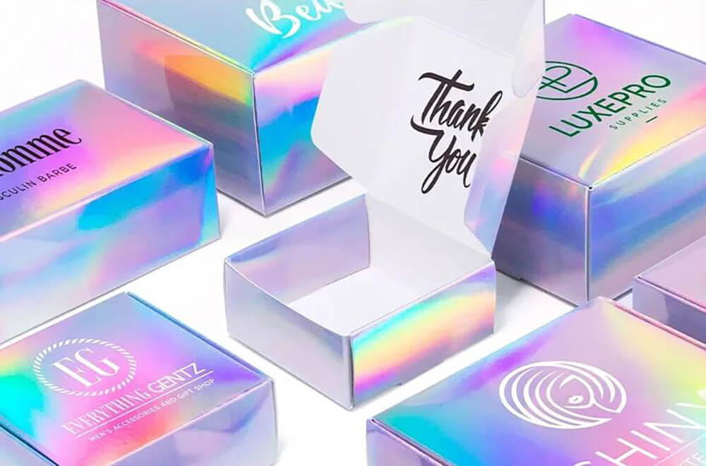 holographic paper mailer boxes