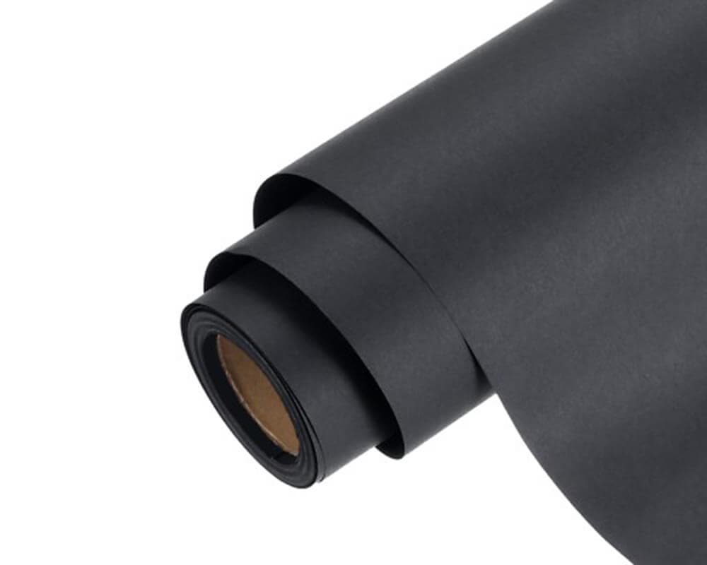 a roll of black kraft paper