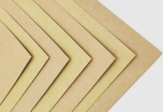 a lot of kraft paper showing the color difference of kraft paper