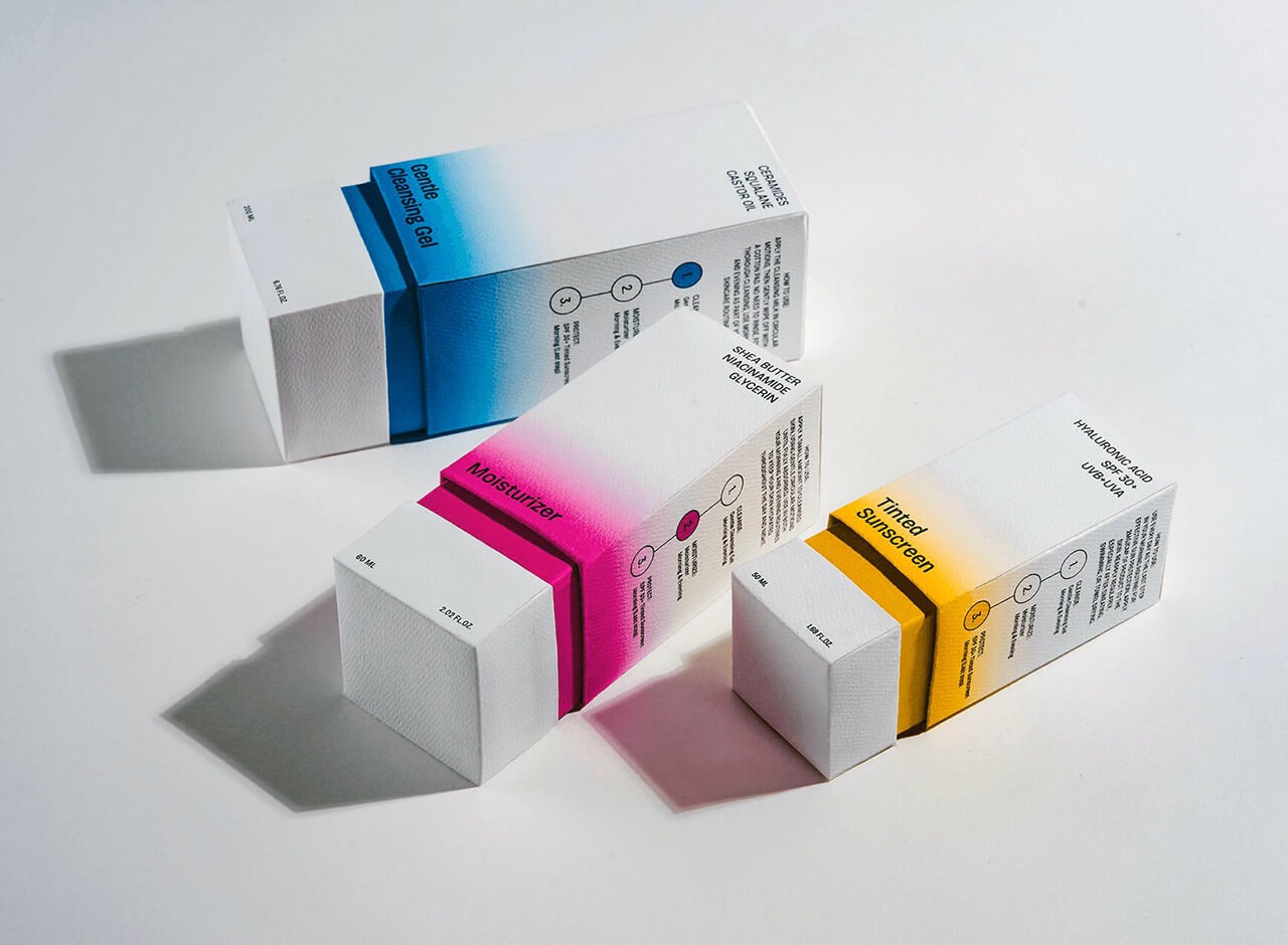 three pieces of rigid telescoping boxes with full-color printing and embossed texture finishing