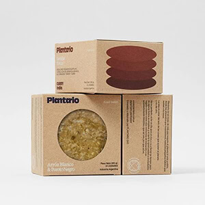 three pieces of brown kraft paper boxes stacked