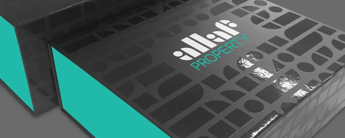 spot gloss surface treatment used on a rigid gift box.