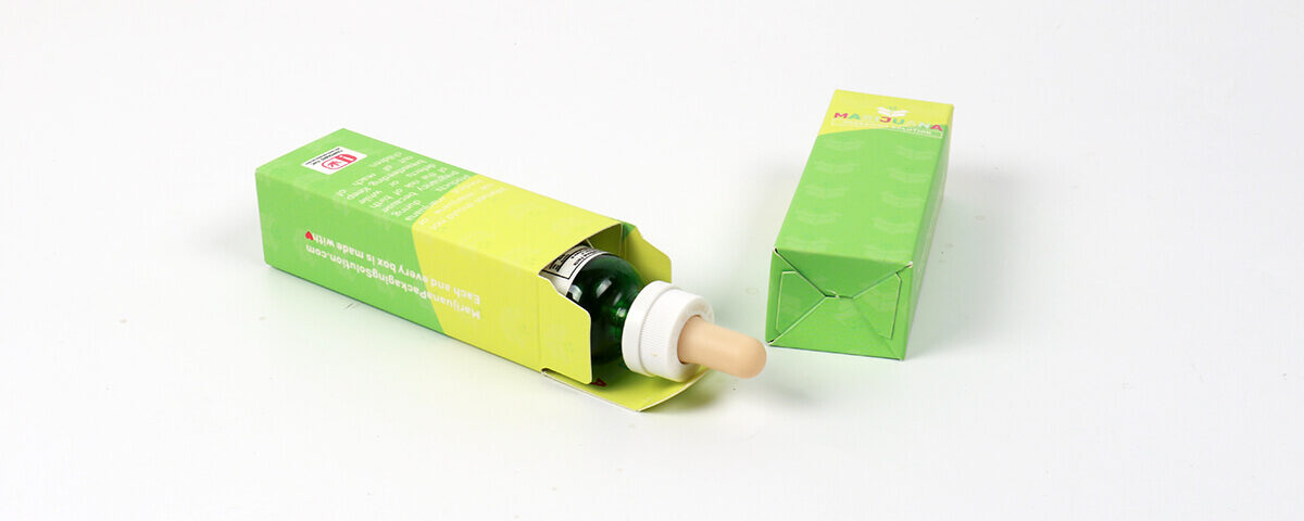 seal end boxes designed for cannabis tincture packaging