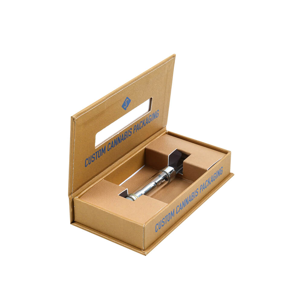 Interior view of flip top boxes with magnetic closure showcasing a custom-cut paper insert designed to securely hold and protect delicate hardware.