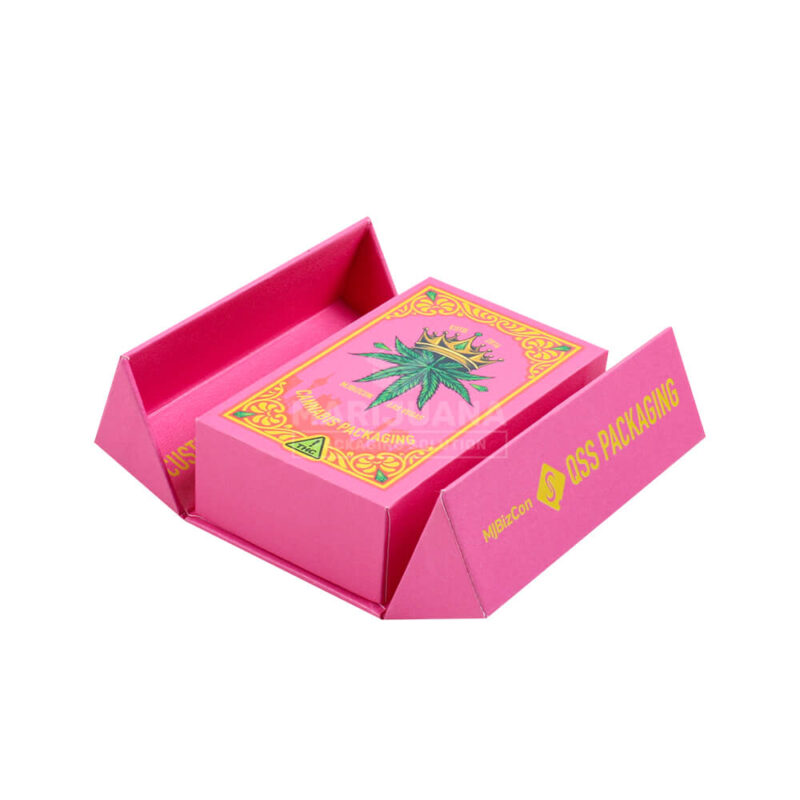 custom magnetic boxes with double flaps magnetic closure