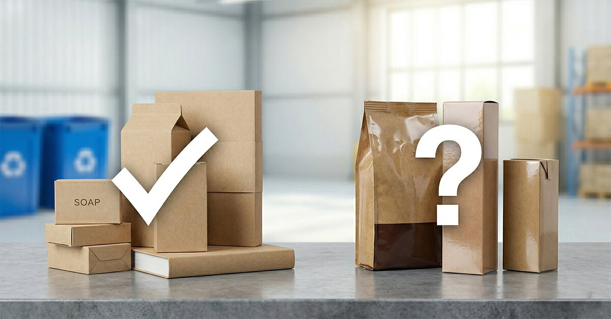 the difference of recycability of uncoated kraft paper and coated kraft paper