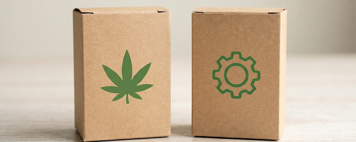 two pieces of kraft tuck top boxes