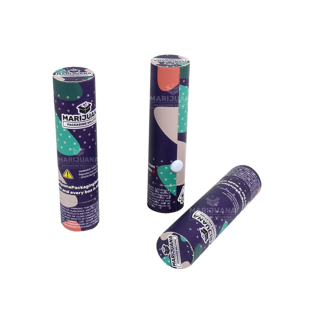 Group of three distillate syringe packaging tubes arranged dynamically to show all angles.