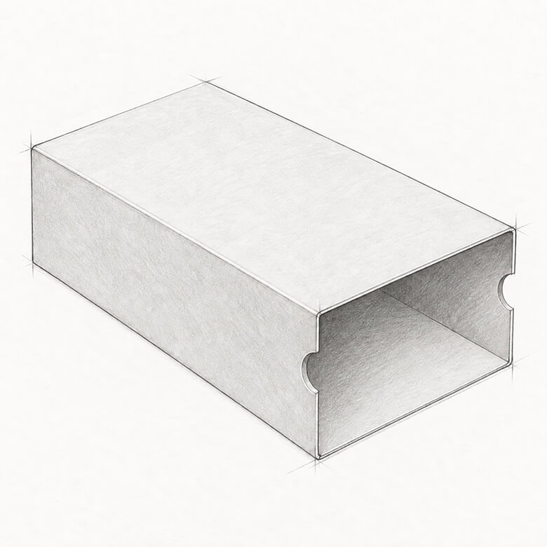 outer box of a cardboard slide box