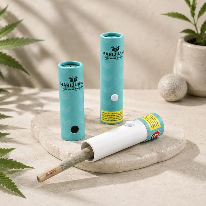 CR certified paper tubes for cannabis pre-roll packaging